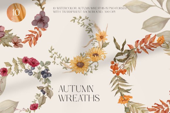 Autumn Floral Watercolor Wreaths: A Seller's Review