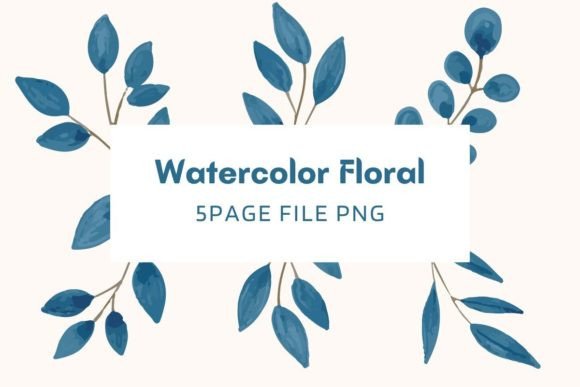 Botanical Watercolor Pack 10 Illustrations