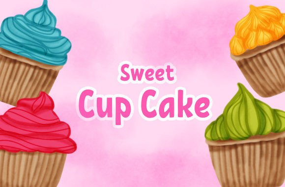 Cup Cake Watercolor Illustrations Review