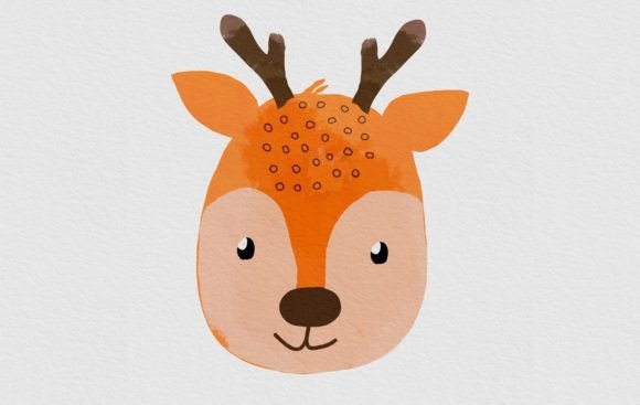 Cute Woodland Deer Illustrations for Brands