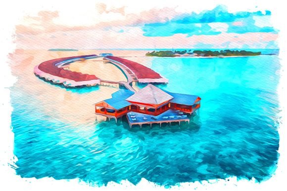 Maldives Africa Watercolor Illustrations Review