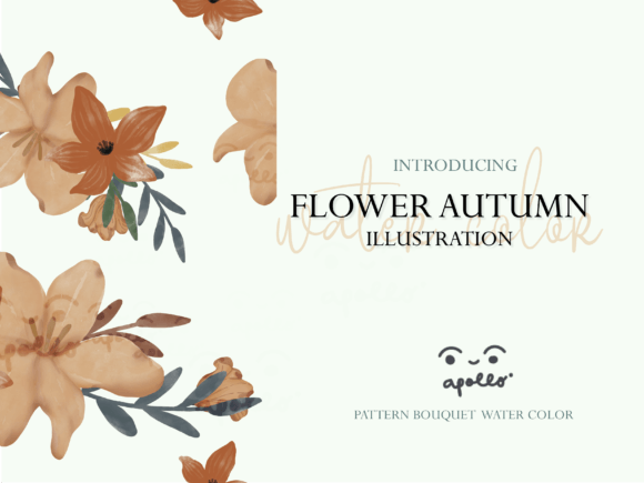 Pattern Bouquets Watercolor SET 05 Illustrations