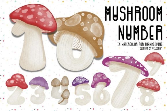 Review: Mushroom Number in Watercolor