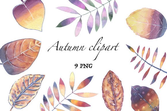 Watercolor Fall Clipart: Autumn Illustrations